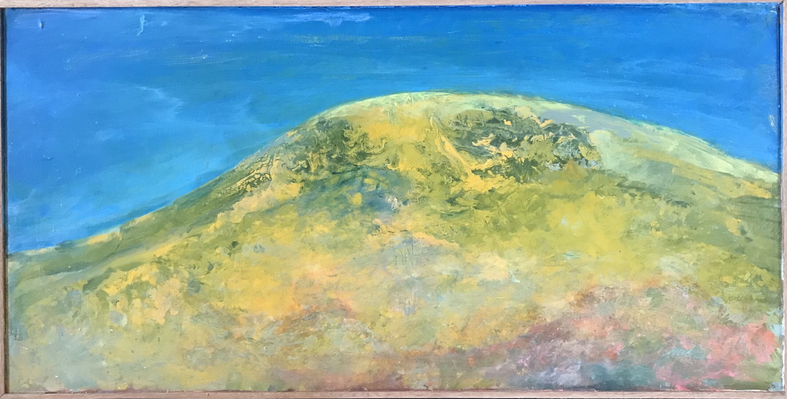 Mountain High : 121cm x 61cm  : mixed media on board : $3000