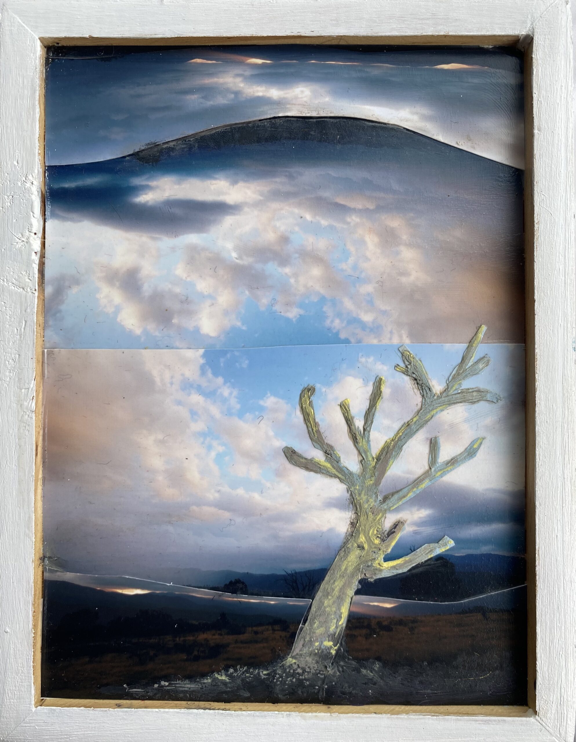 Sky Mirror 3 : 52cm x 25cm  : mixed media on board : $280
