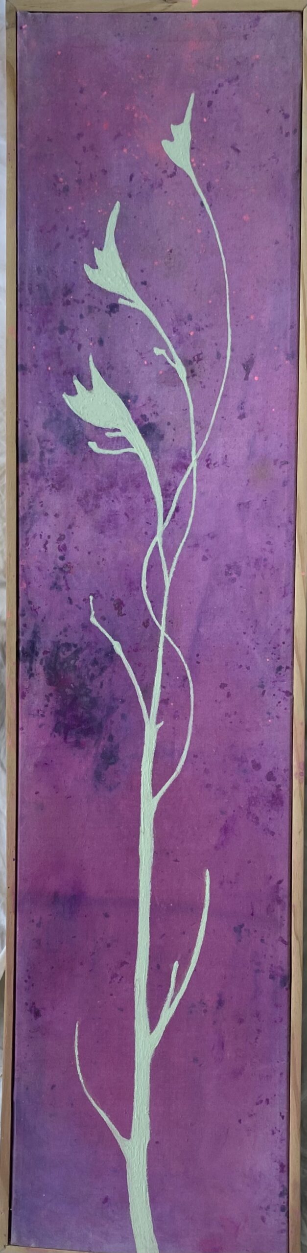 Organica 2 : 29cm x 119cm : acrylic on canvas : $2,750