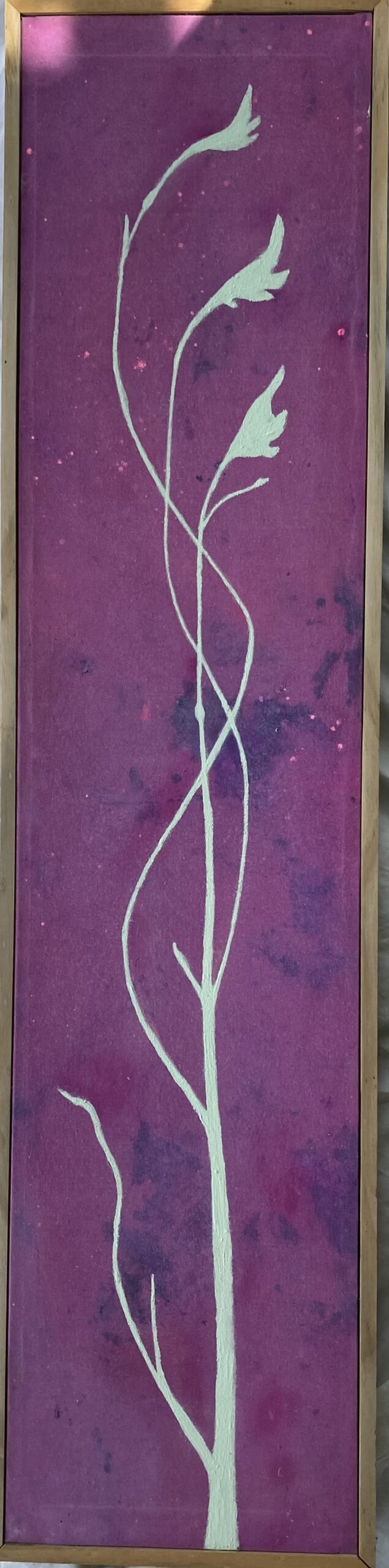 Organica 1 : 29cm x 119cm : acrylic on canvas : $2,750