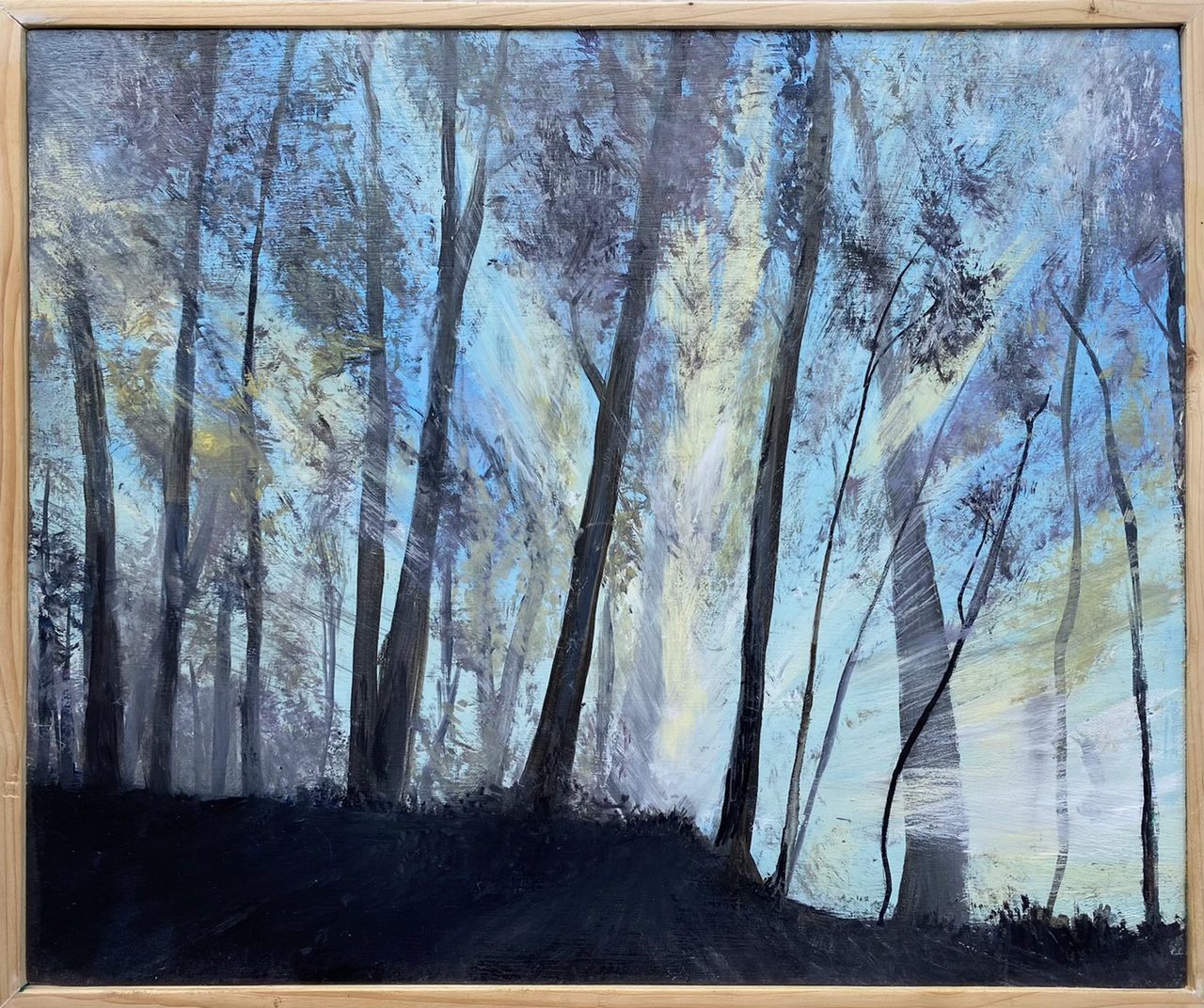 Morning Walk 1  : 46cm x 38cm : acrylic on board : SOLD