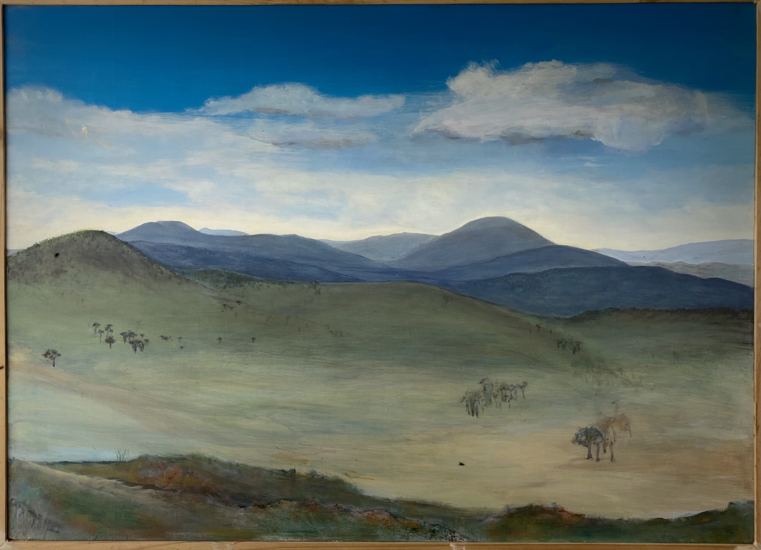 Mountain Scape  : 1.5m x 1.2m : acrylic on board : $5400