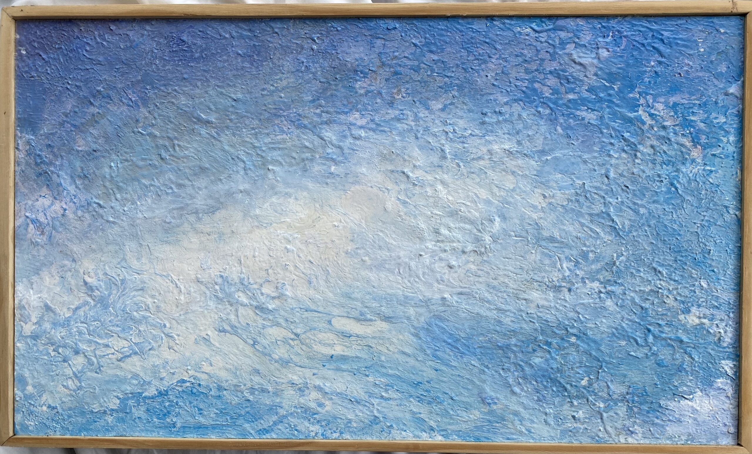 Clouds 3 : 48cm x 29cm : acrylic on board : $1450