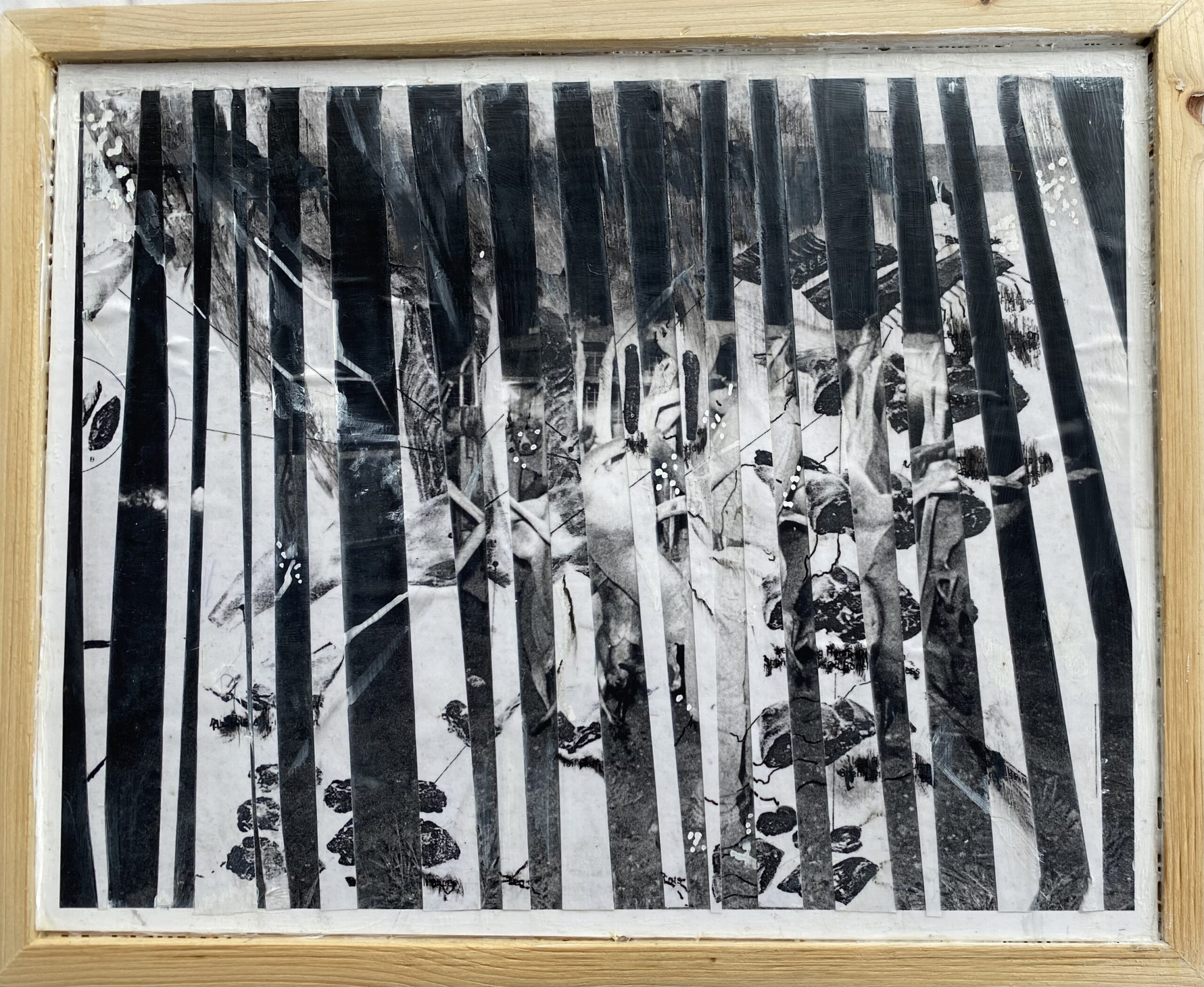 Hunting Animals : 22cm x 28cm : mixed media on board : $450