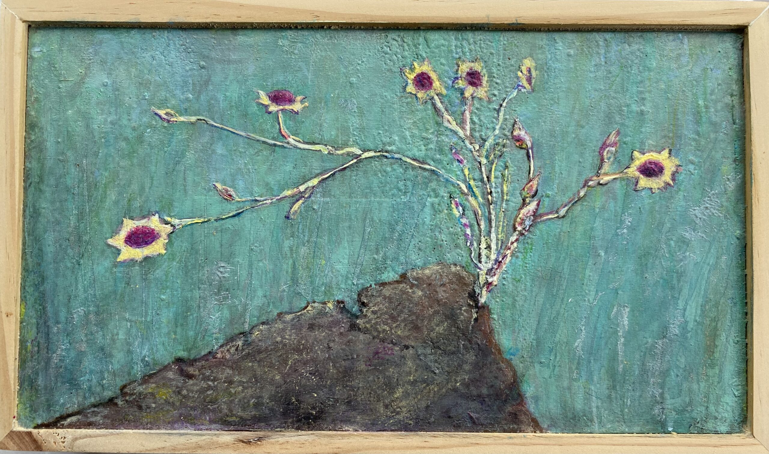 Rock Sprite : 28.5 x 17cm : acrylic on board : $350