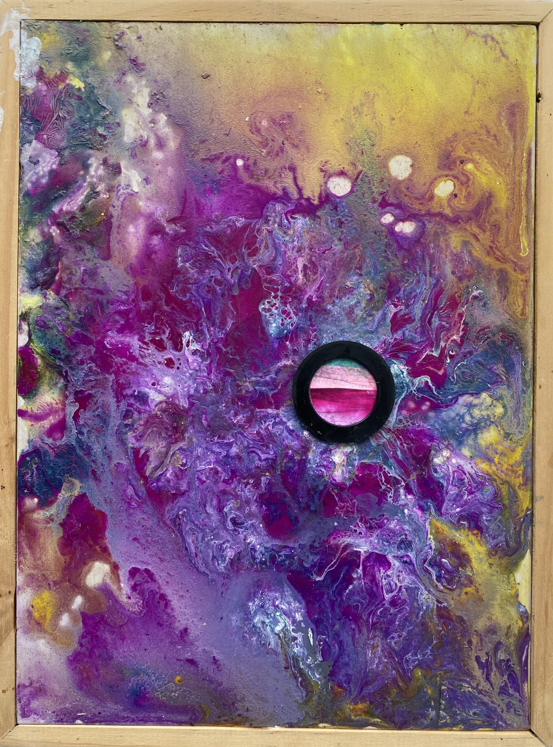 Flow Portal 3 : 25cm x 34cm : acrylic on board : $680