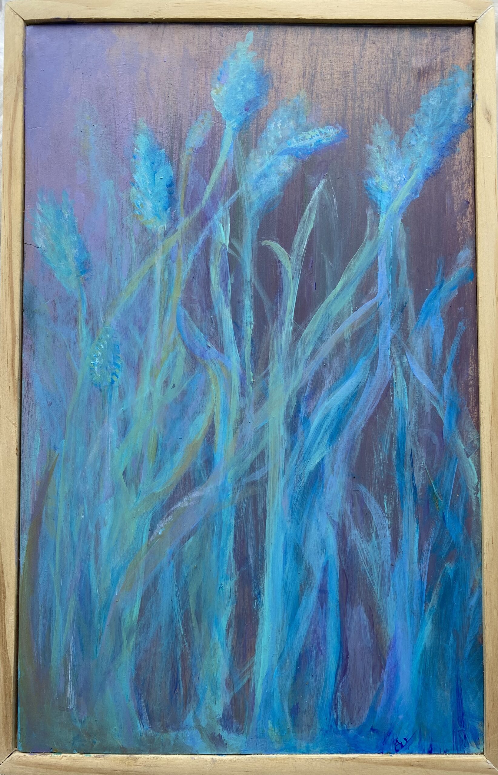 Morning Grass : 24cm x 37cm : acrylic on board : $750