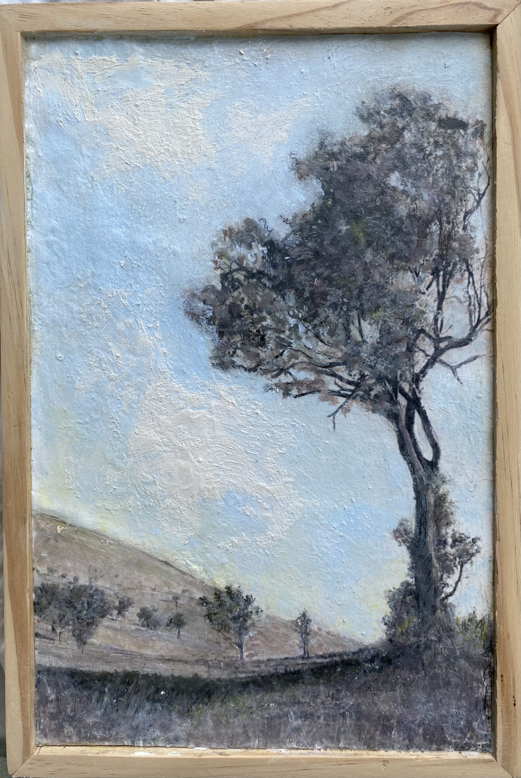 Blayney Mist : 22cm x 32cm : acrylic on board : $850