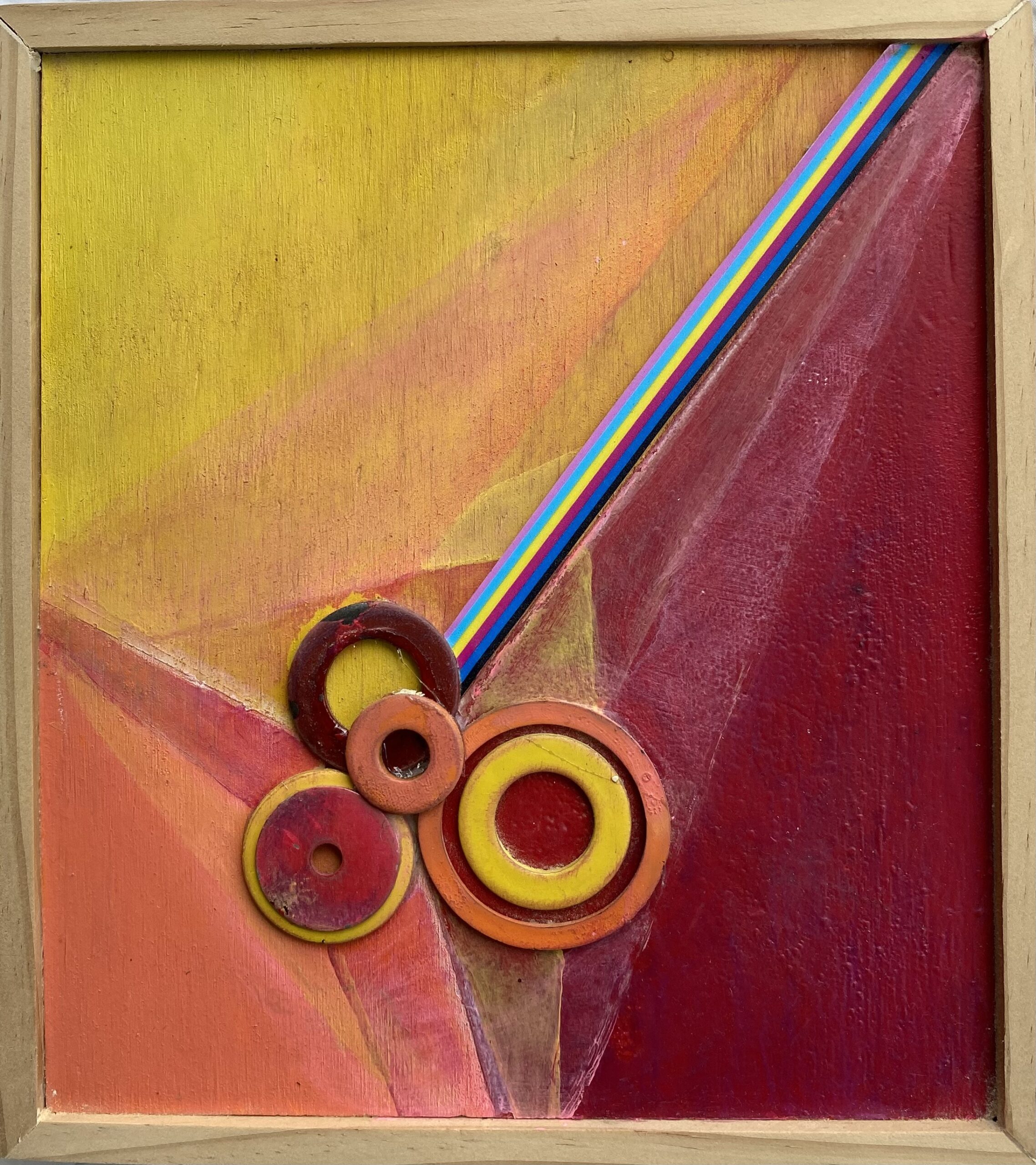 Portal Prism 3 : 23cm x 26cm : mixed media on board : $350