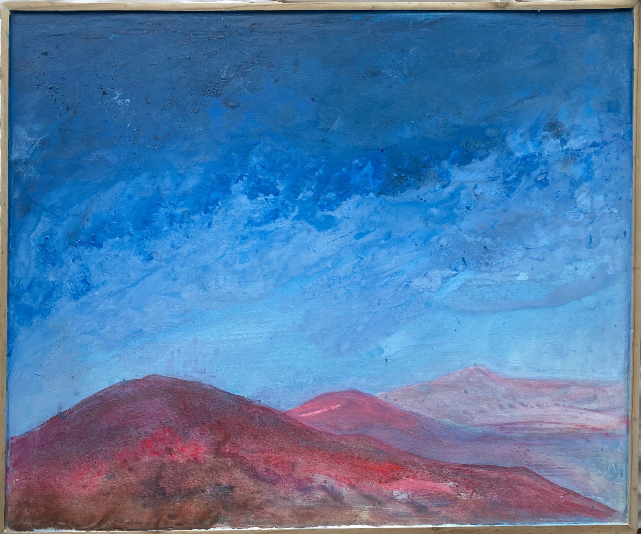 Upper Mountains : 68cm x 66xm : acrylic on board : 2023 : $3500